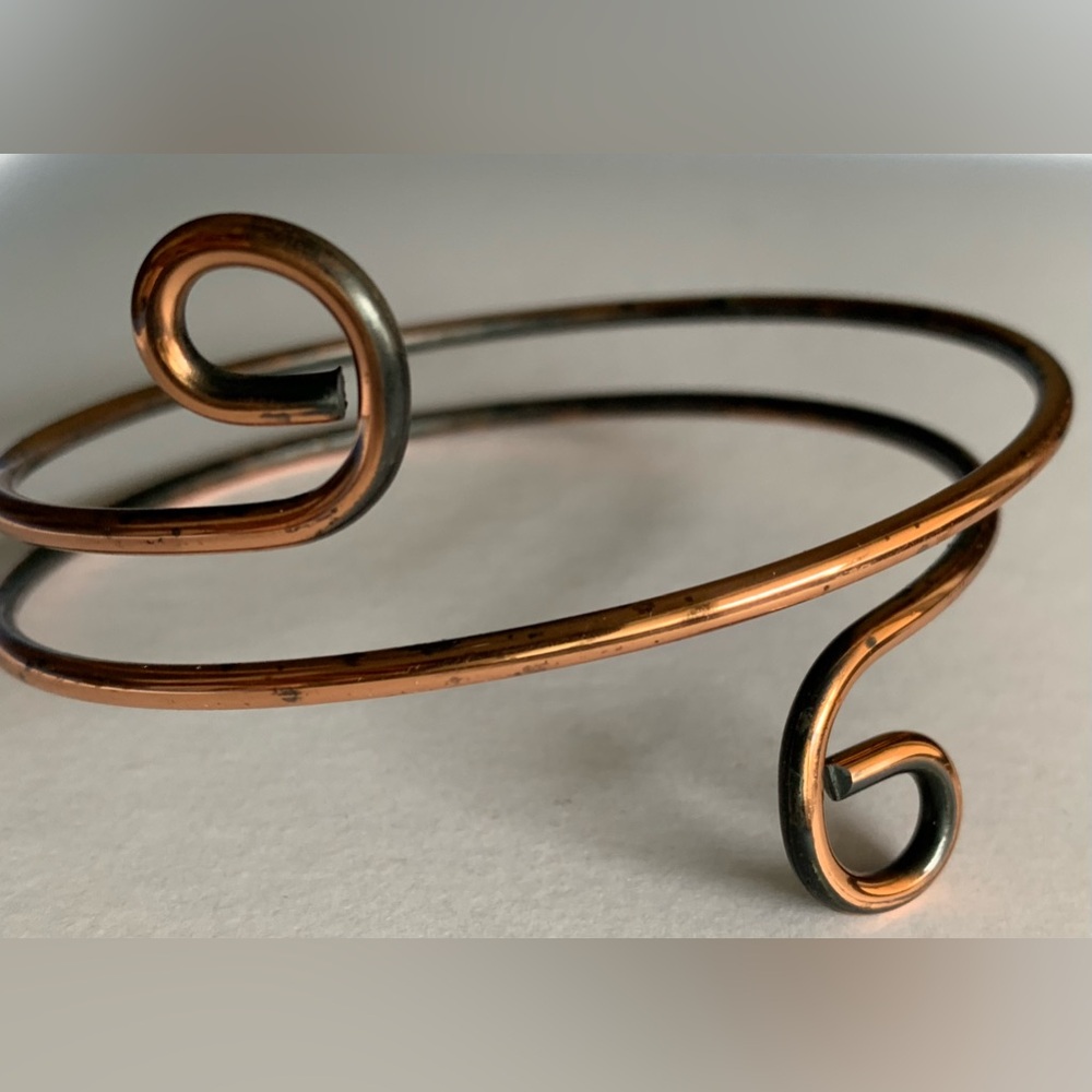 New vintage SOLID COPPER arm cuff bracelet